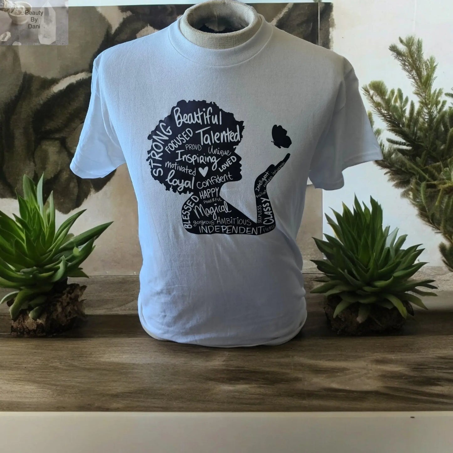 Woman and Butterfly Tshirts - Beauty by Dani