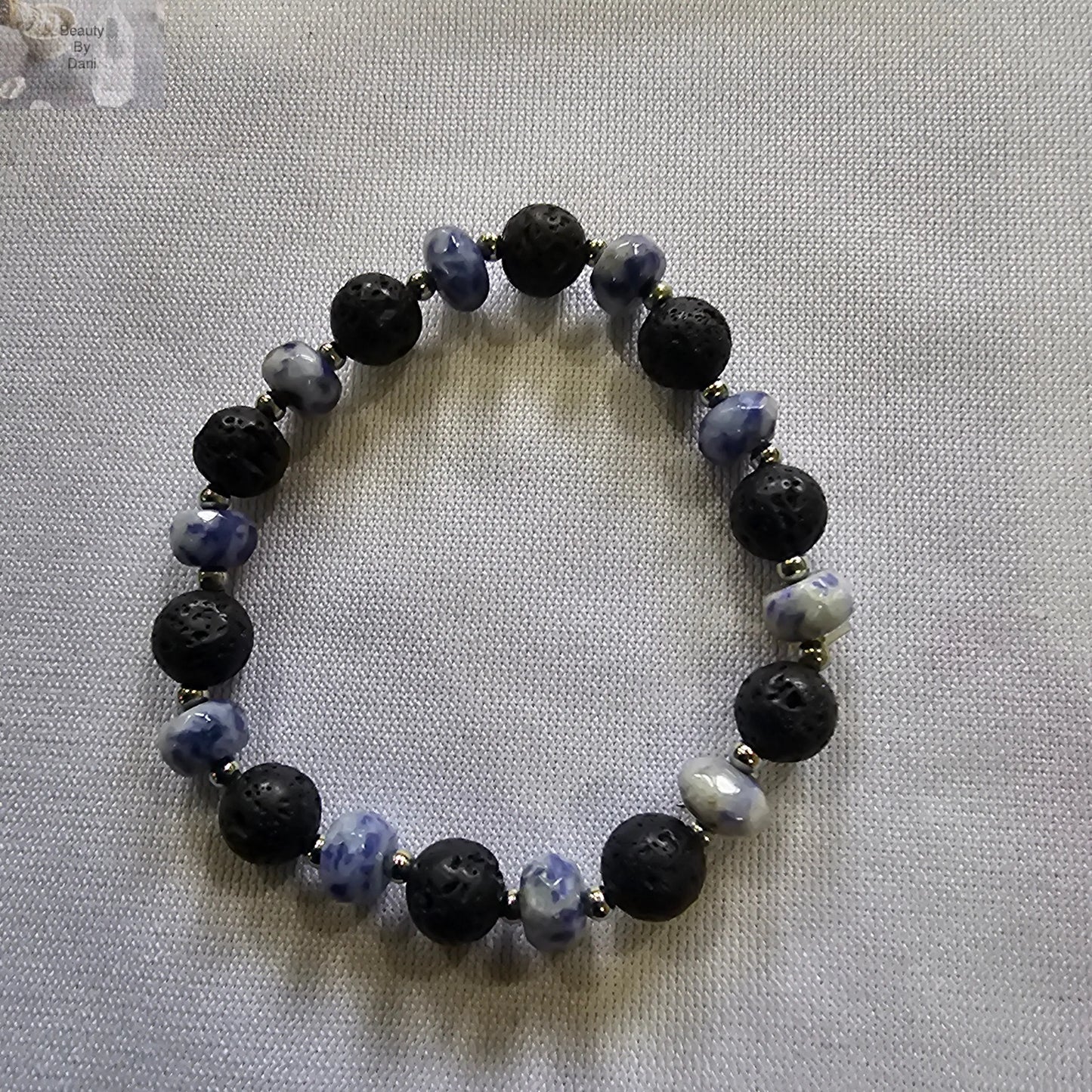 Lava Bead and Sodalite Bracelet Beauty by Dani Gems and More