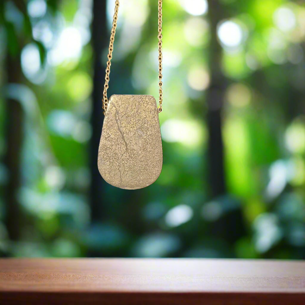 Pyrite Pendant Necklace (0750) - Beauty by Dani