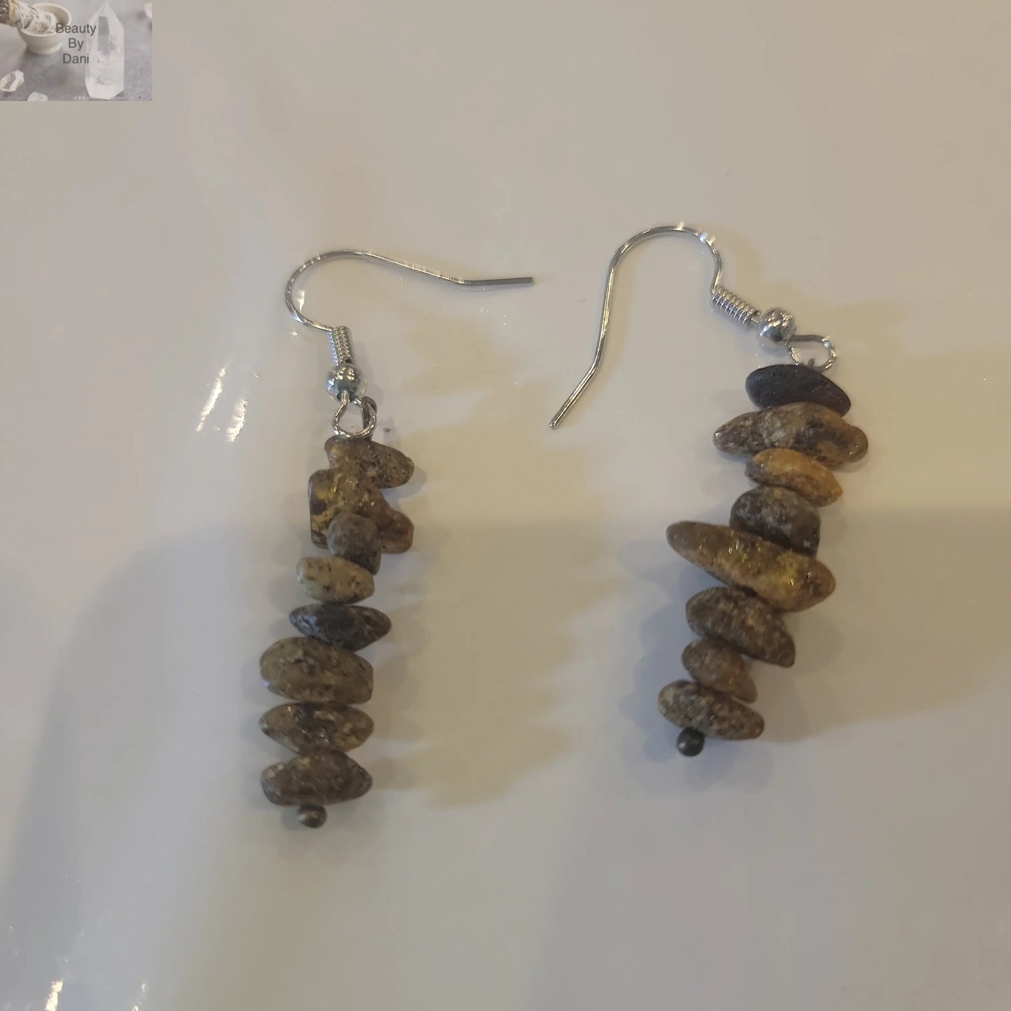 Dark Amber Earrings (0648) - Beauty by Dani