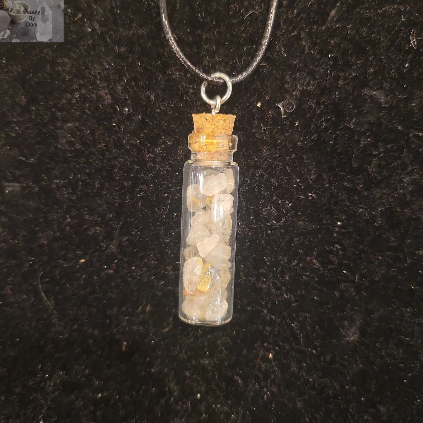 Rutilated Quartz Necklace (0450) - Beauty by Dani