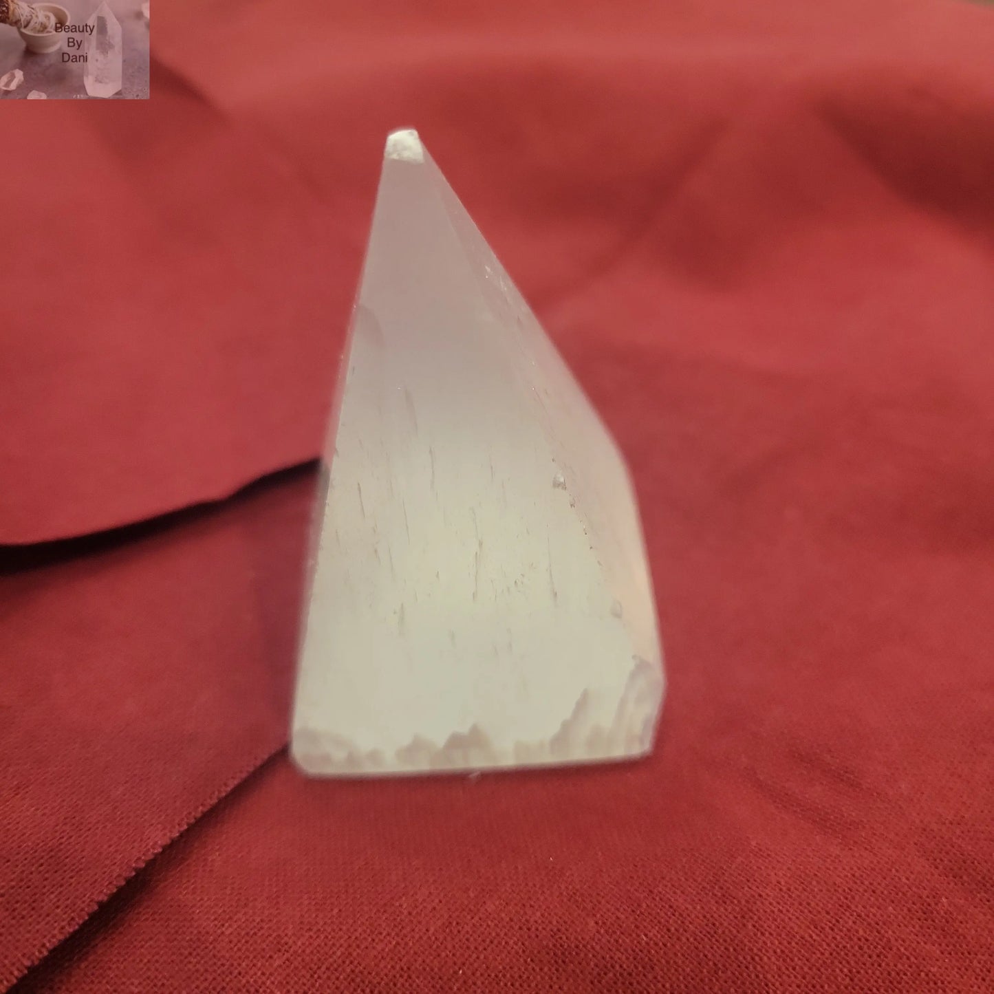 Small Selenite Pyramid - Beauty by Dani