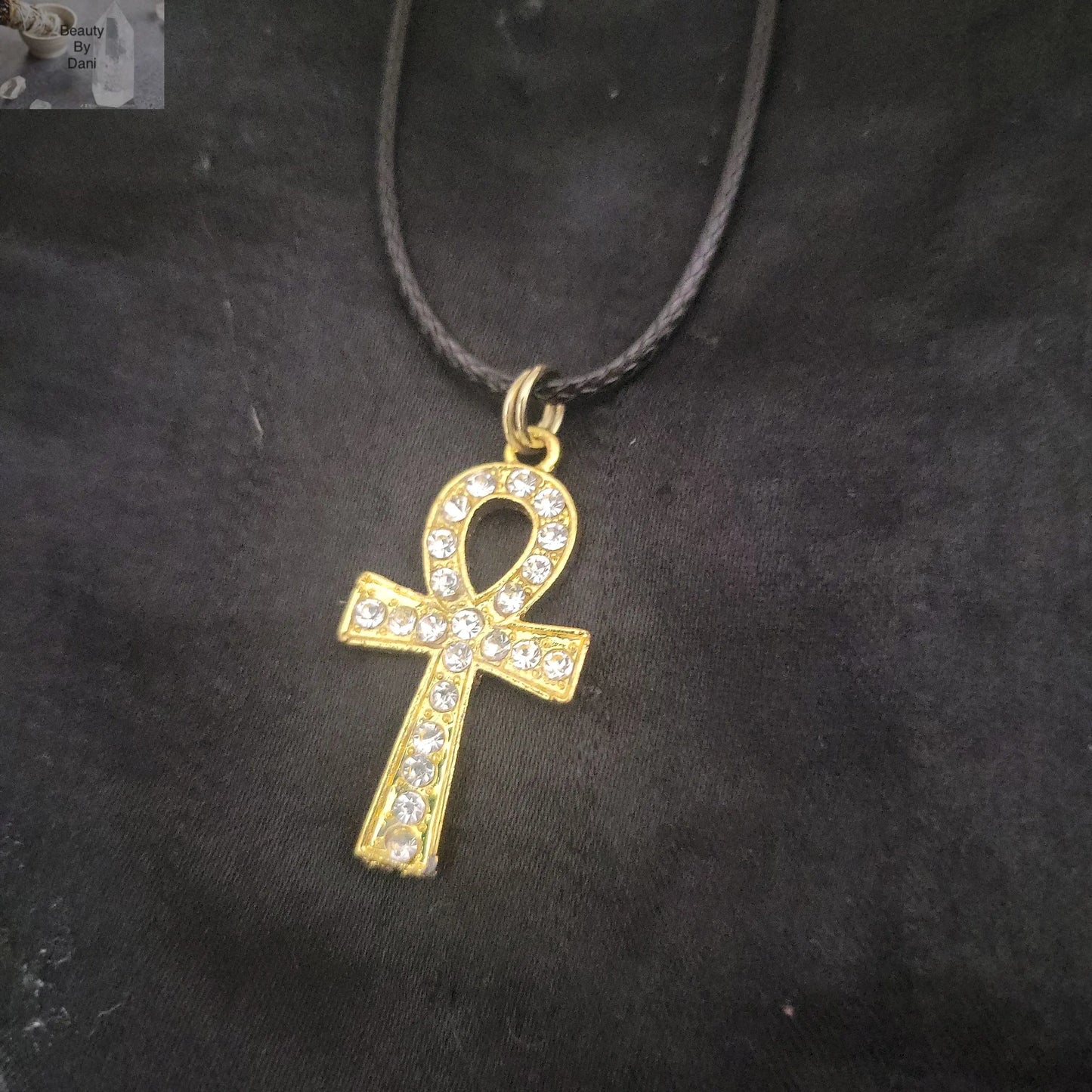 Crystal Ankh Necklace (0710) - Beauty by Dani
