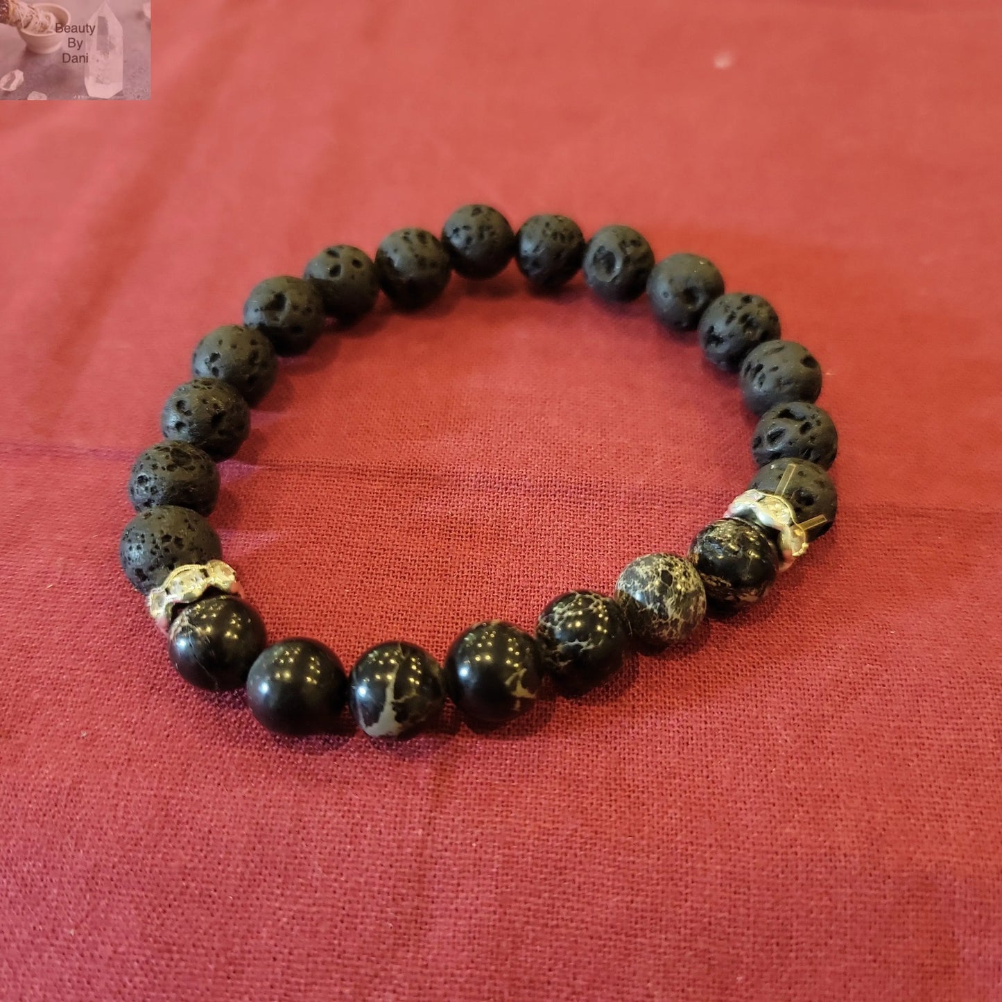 Lava and Ocean Jasper Bracelet - Beauty by Dani