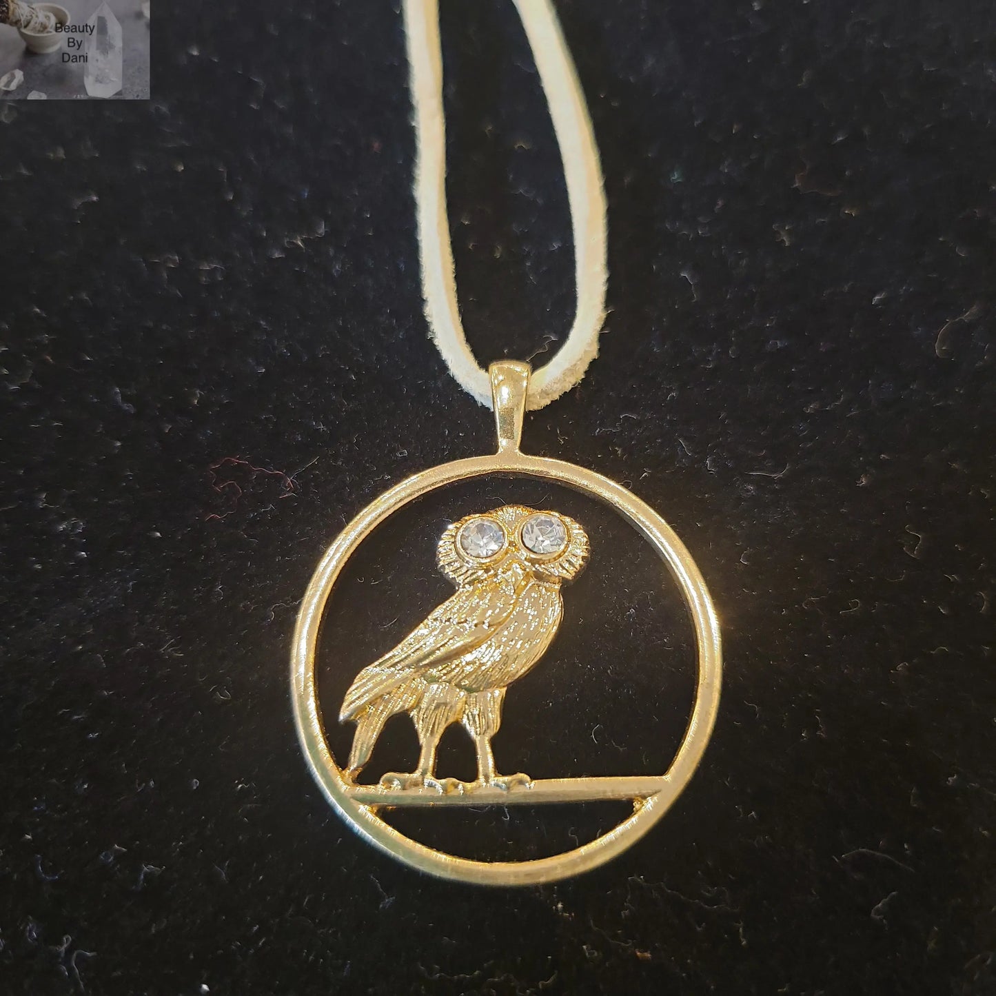 Rhinestone Owl Necklace - Beauty by Dani
