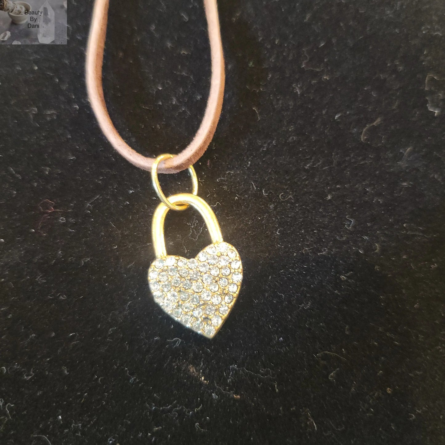 Rhinestone Heart Necklace - Beauty by Dani