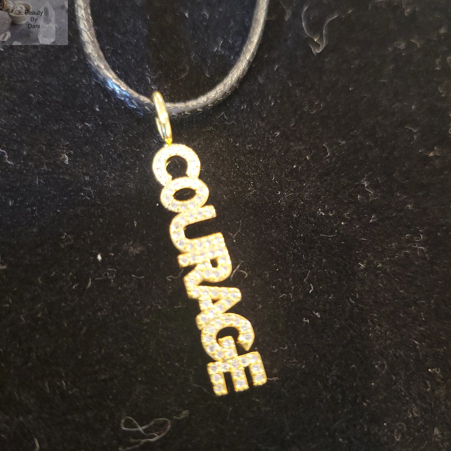 Rhinestone Courage Necklace - Beauty by Dani