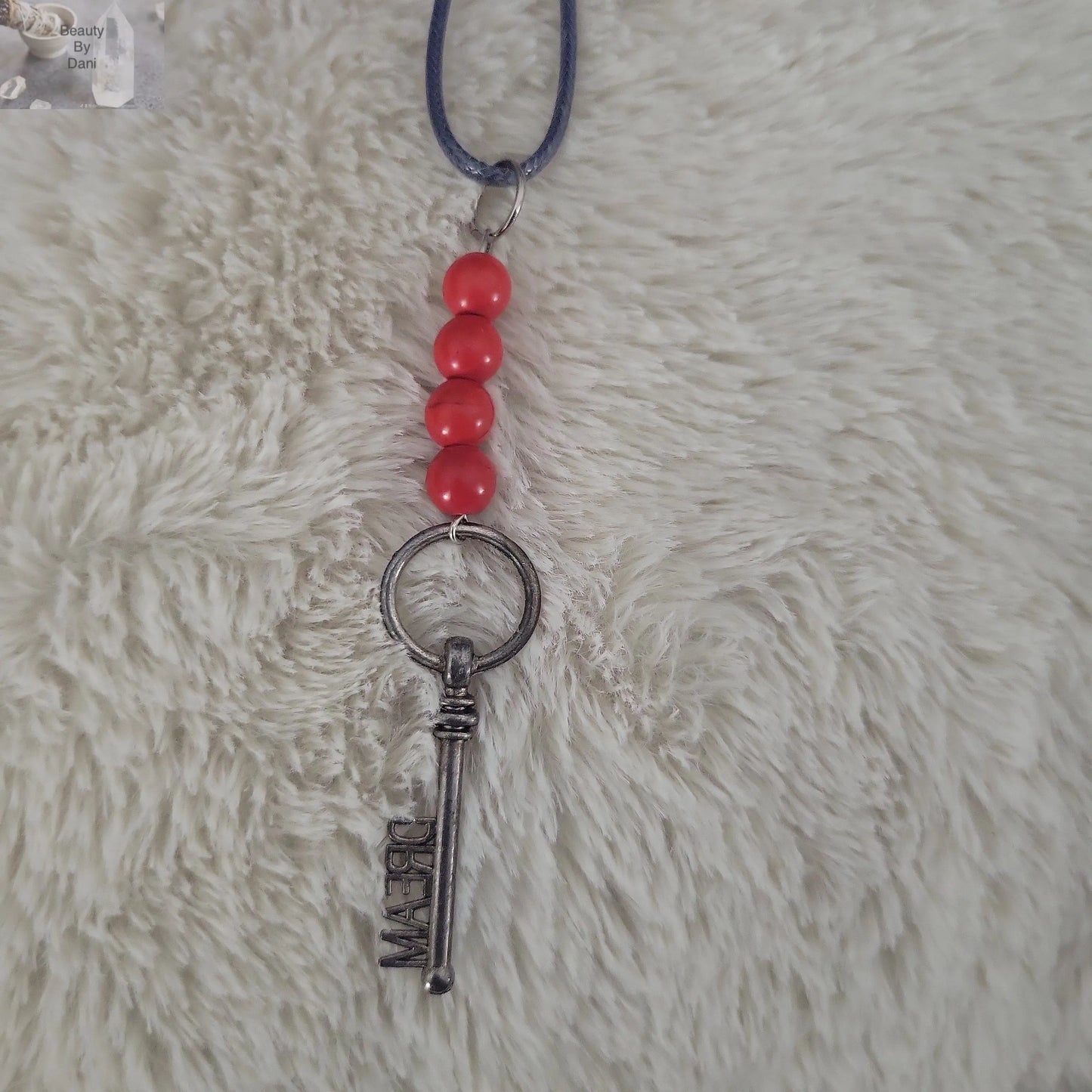 Magnesite Key Necklace - Beauty by Dani