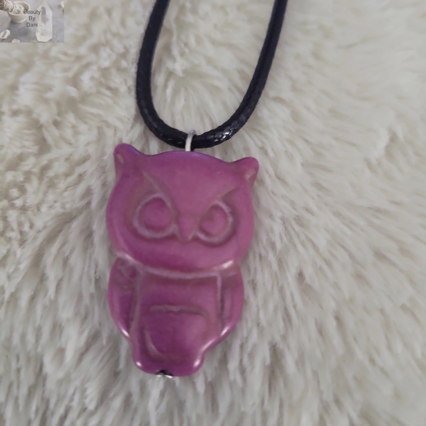 Magnesite Owl Necklace - Beauty by Dani