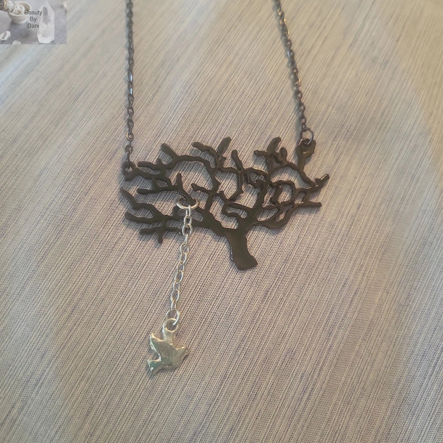 Dove in tree Necklace - Beauty by Dani