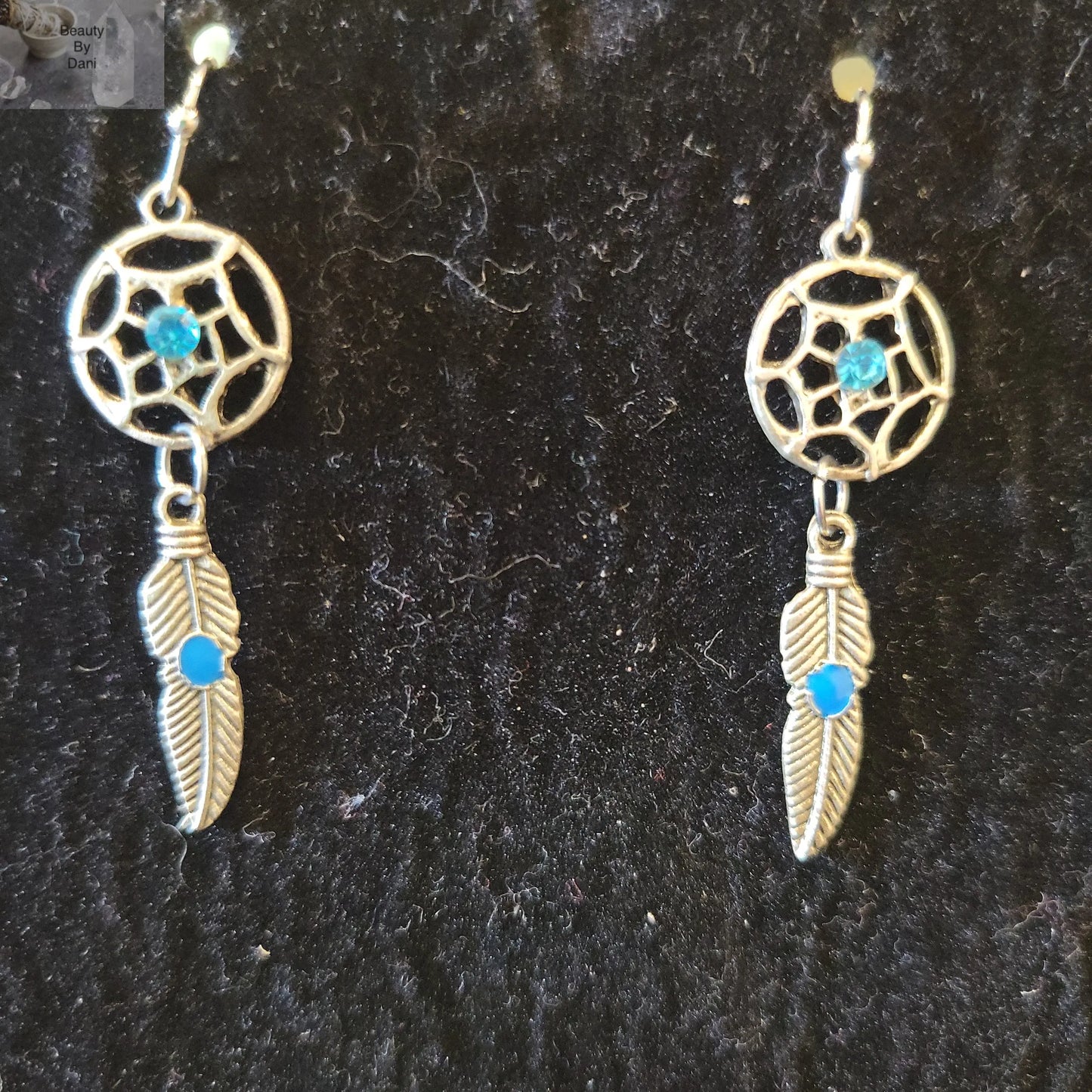 Rhinestone Dream catcher Earrings - Beauty by Dani