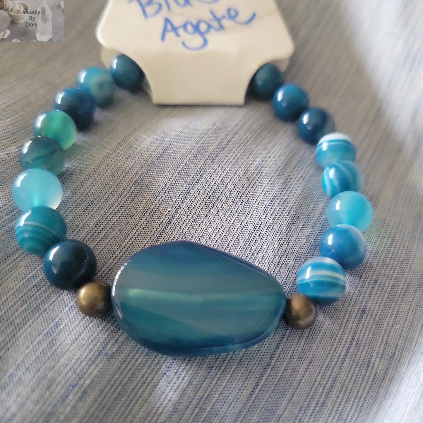 Blue Agate Bracelet - Beauty by Dani