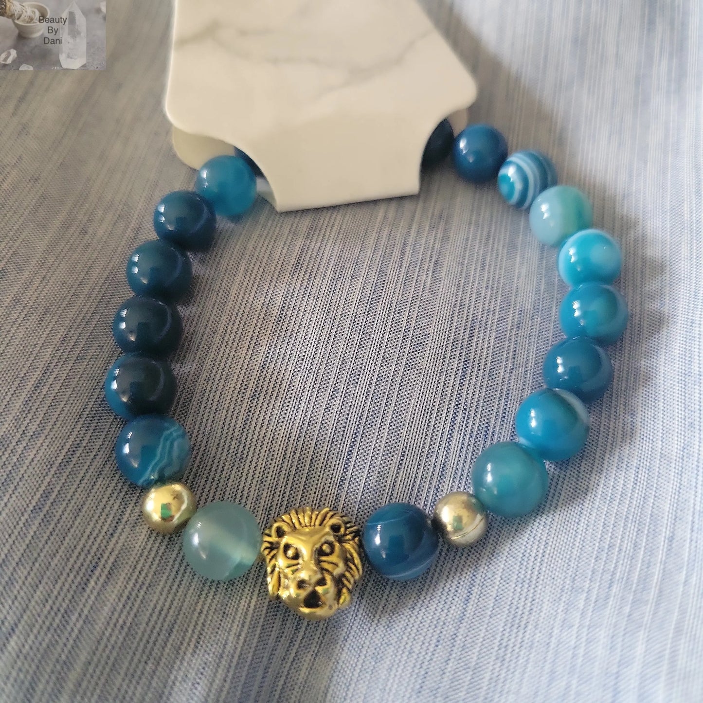 Blue Agate Bracelet - Beauty by Dani