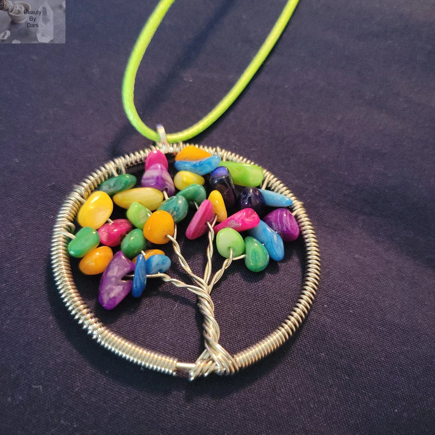Multi-gemstone Tree Necklace - Beauty by Dani
