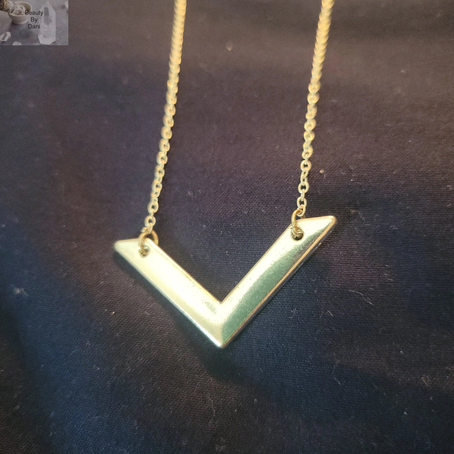 Stainless Chevron Necklace - Beauty by Dani
