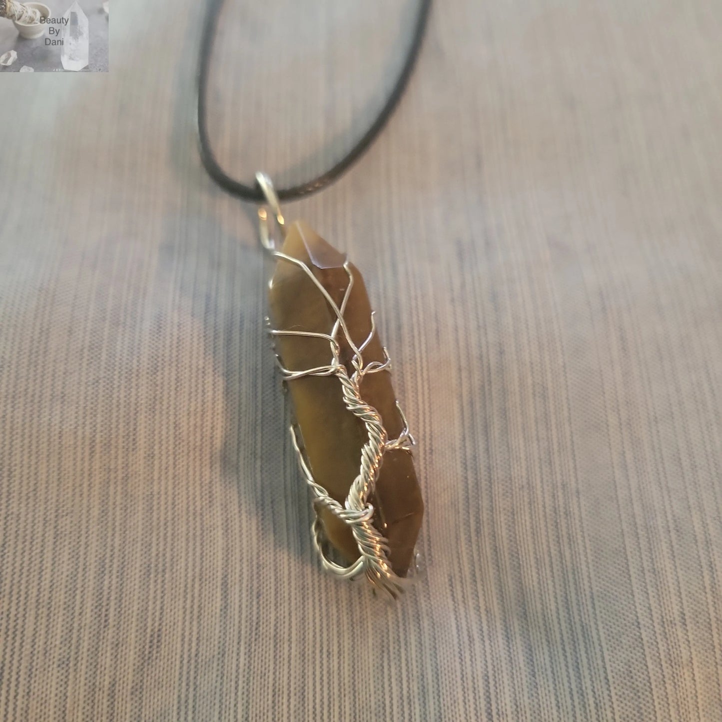 Tiger's Eye Tree Necklace - Beauty by Dani