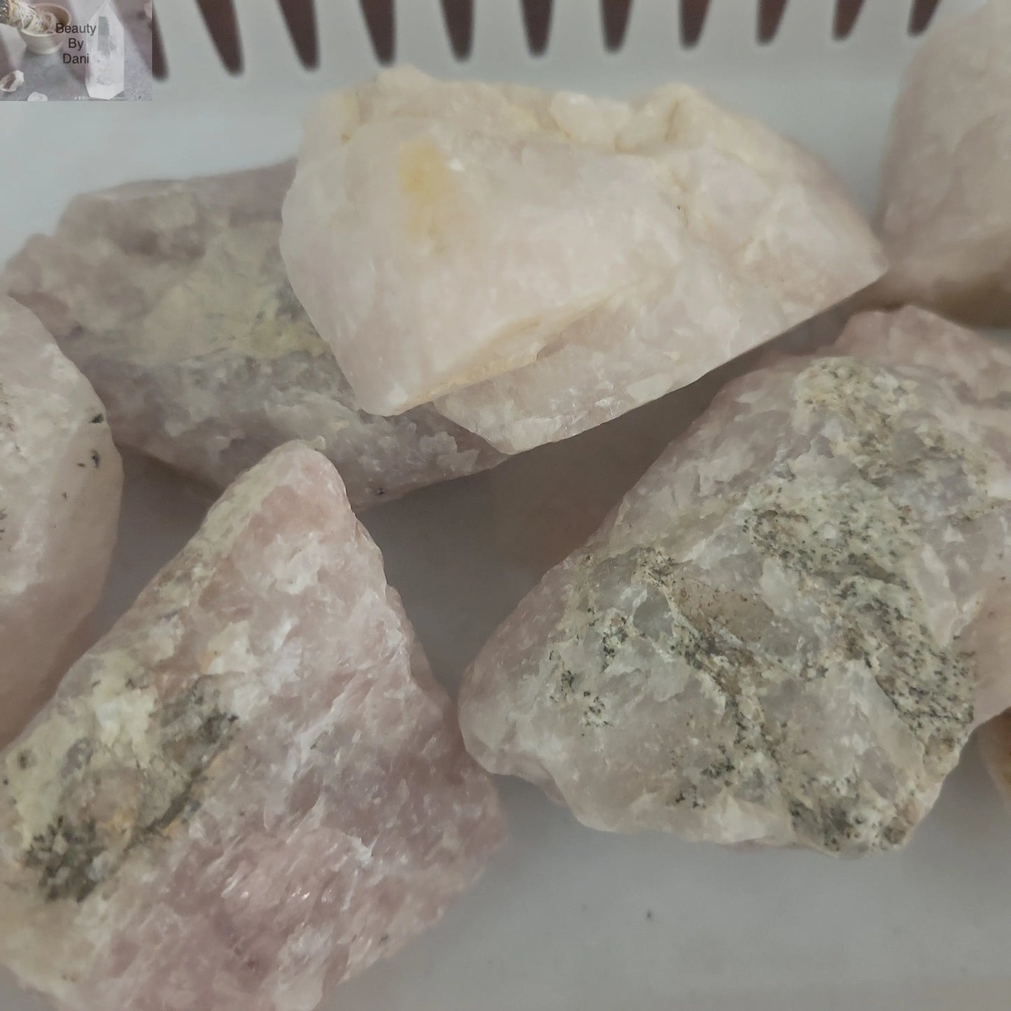 Raw Rose Quartz (medium size) - Beauty by Dani
