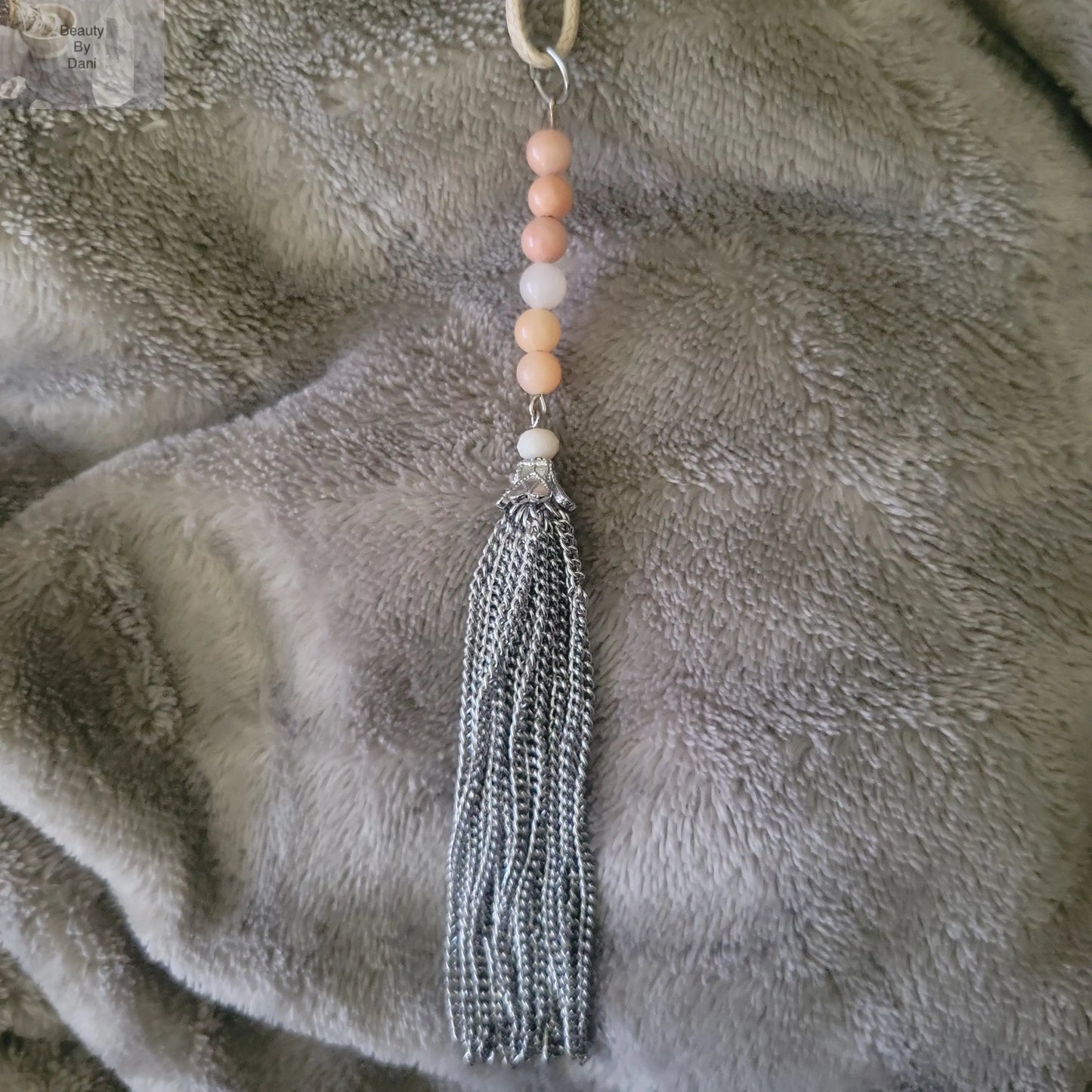 Pink Aventurine Tassel Necklace - Beauty by Dani