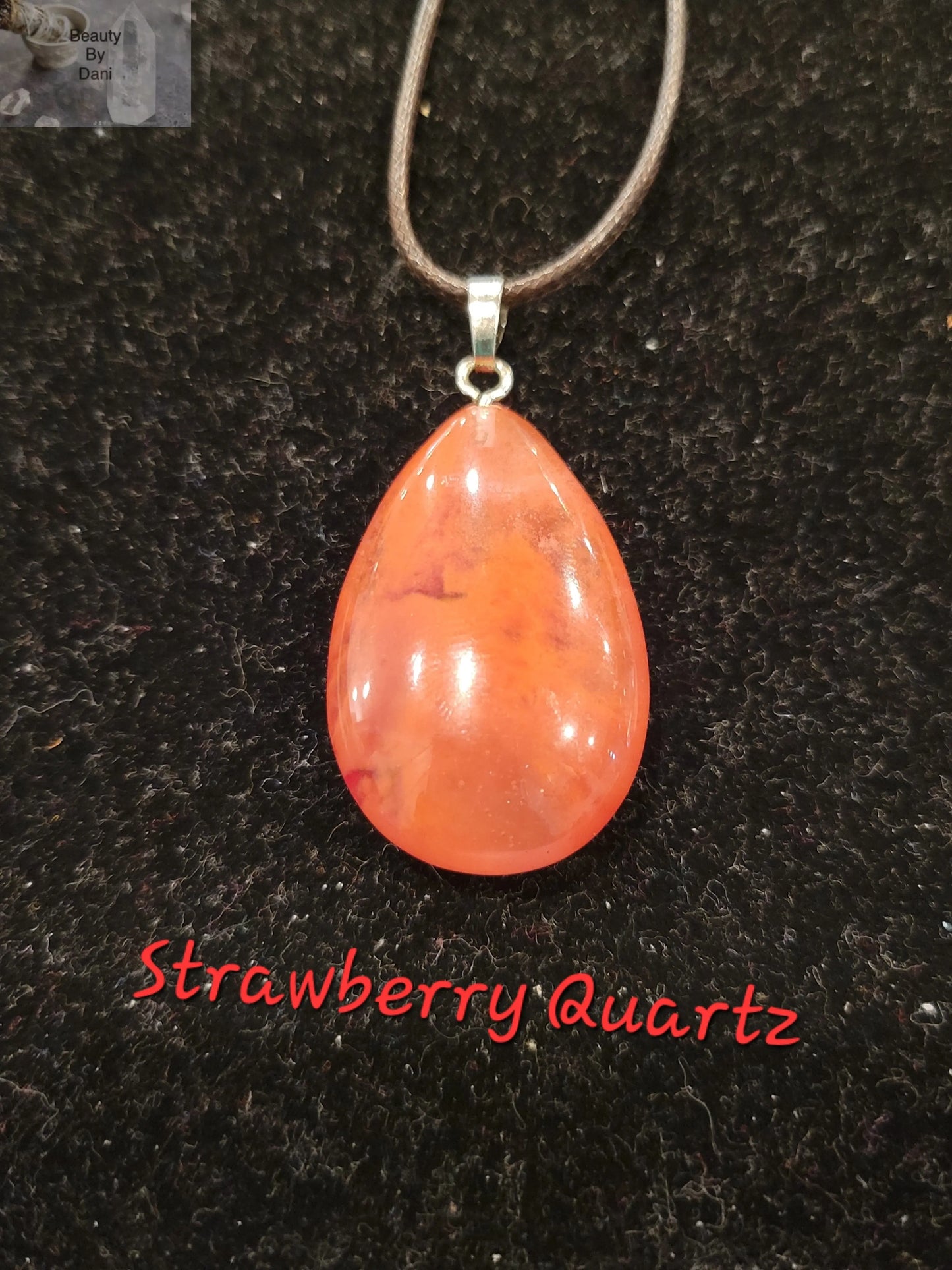 Strawberry Quartz Necklace (0914) - Beauty by Dani