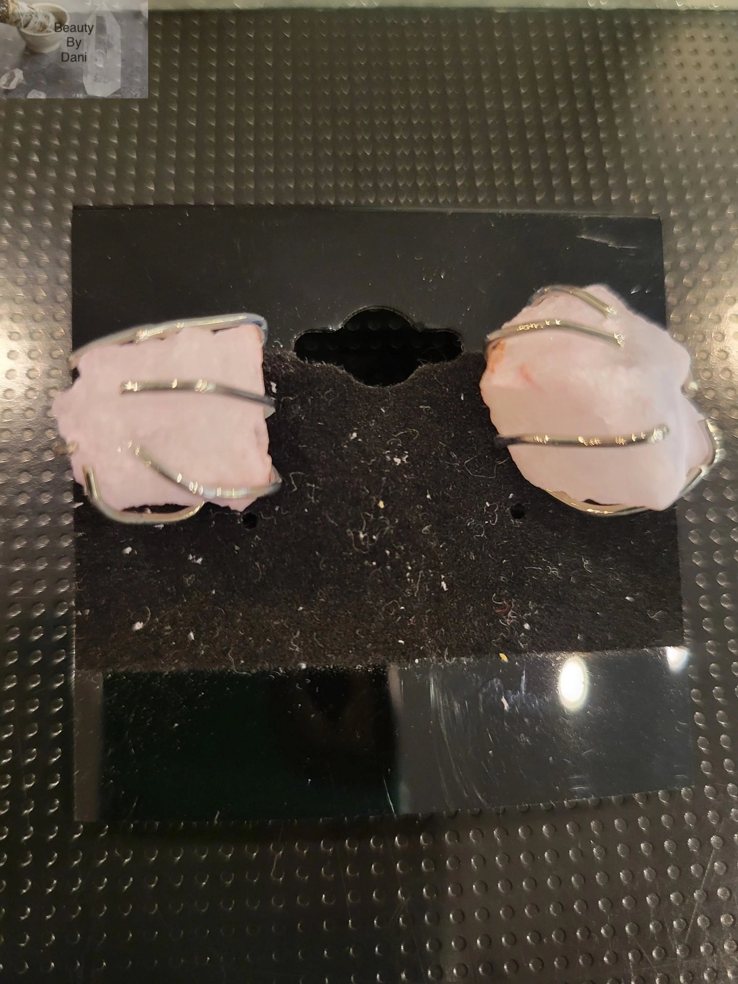 Rose Quartz Earrings (0661) - Beauty by Dani