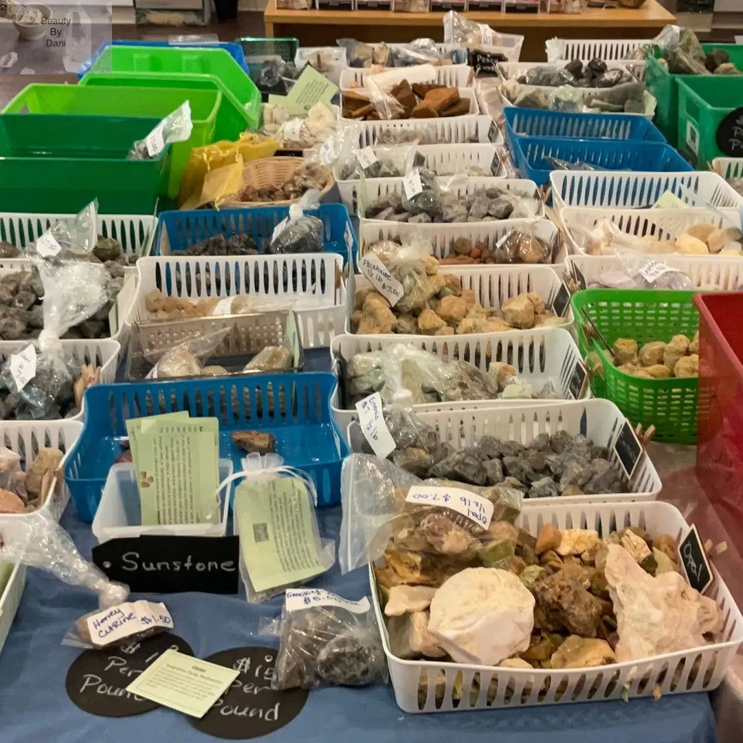 1/2 pound mixed bag of raw gemstones - Beauty by Dani