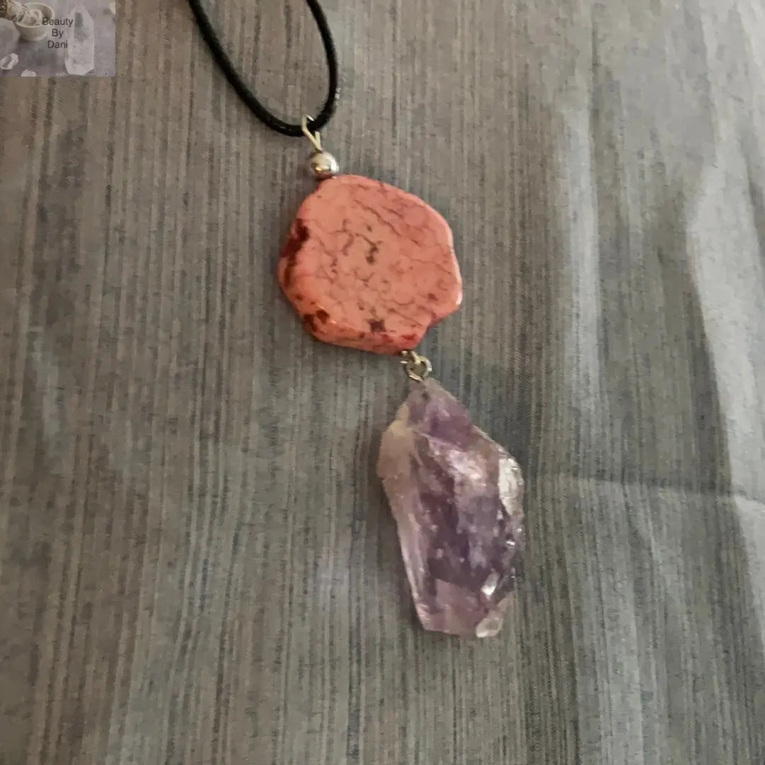 Amethyst and Jasper Necklace - Beauty by Dani