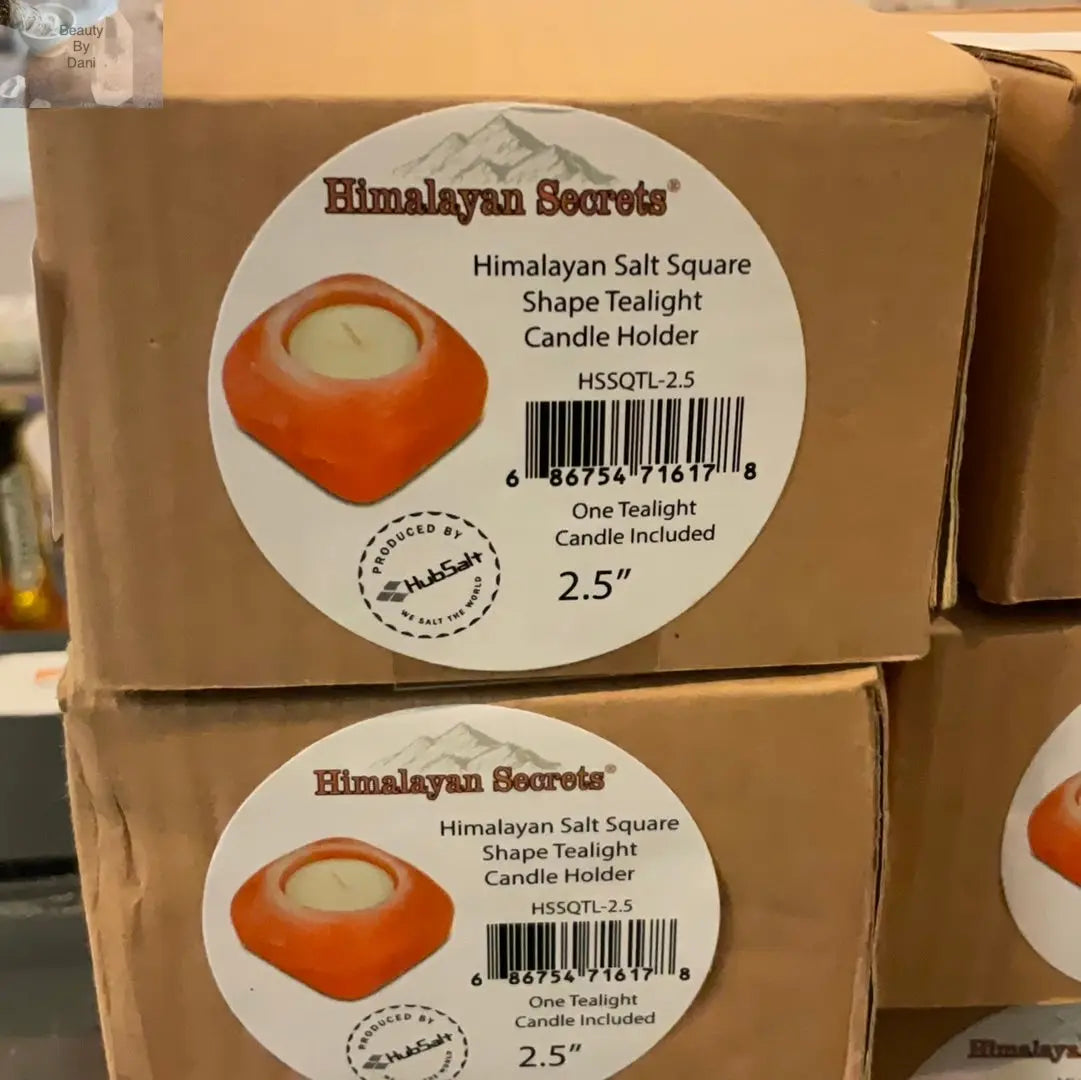 Himalayan Salt Square Shape Tealight 2.5"* - Beauty by Dani