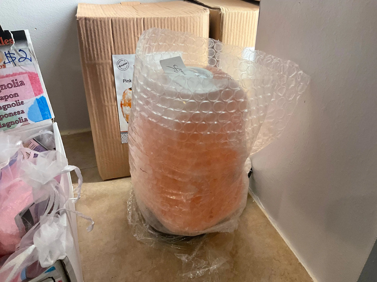 Natural PINK AROMATHERAPY Himalayan Salt Lamp - 6-8 Lbs - Beauty by Dani