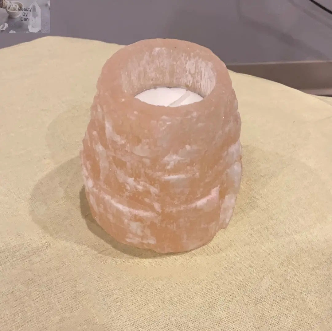 Selenite Candle Holder - Beauty by Dani