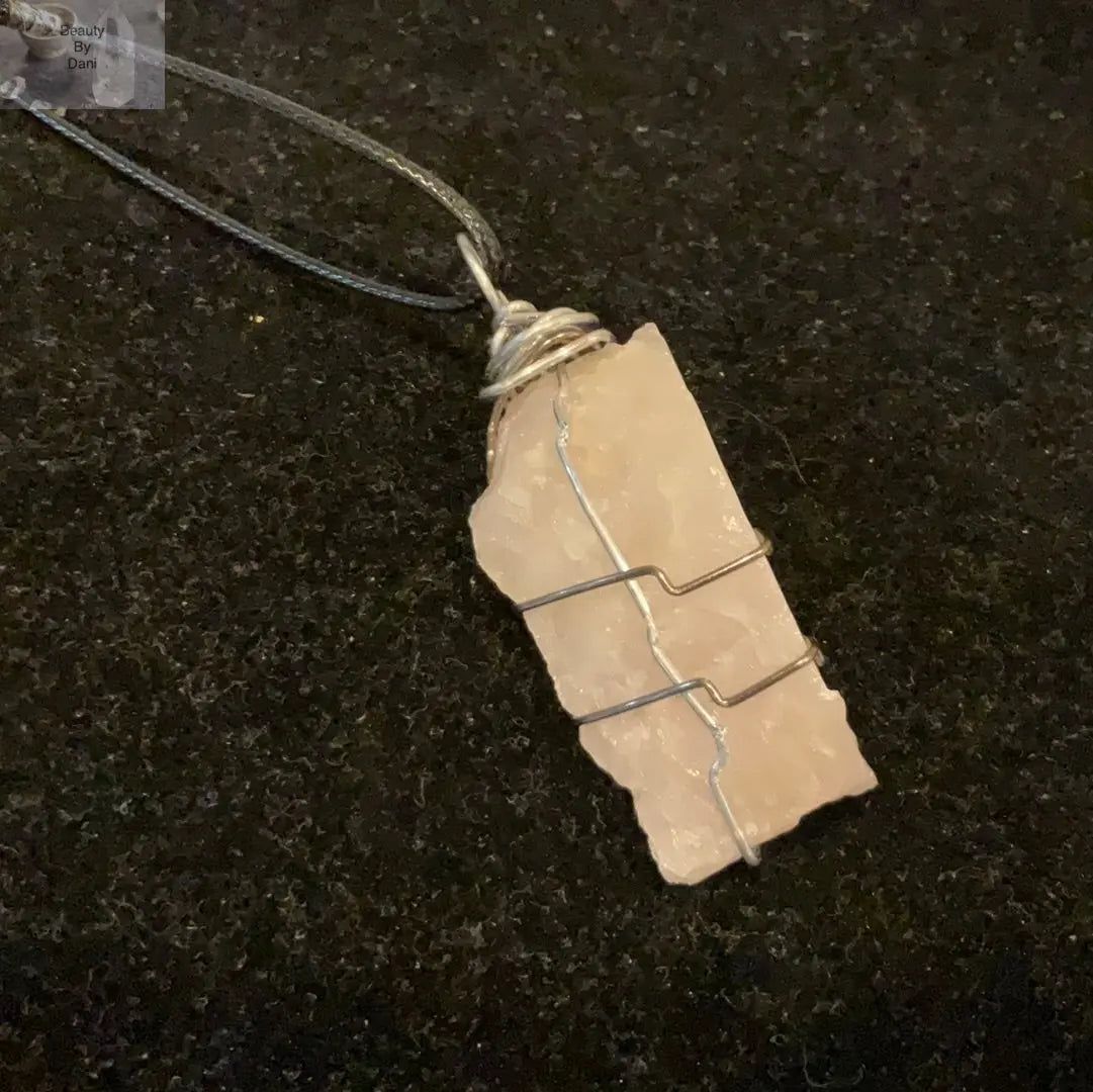 Rose Quartz Necklace - Beauty by Dani