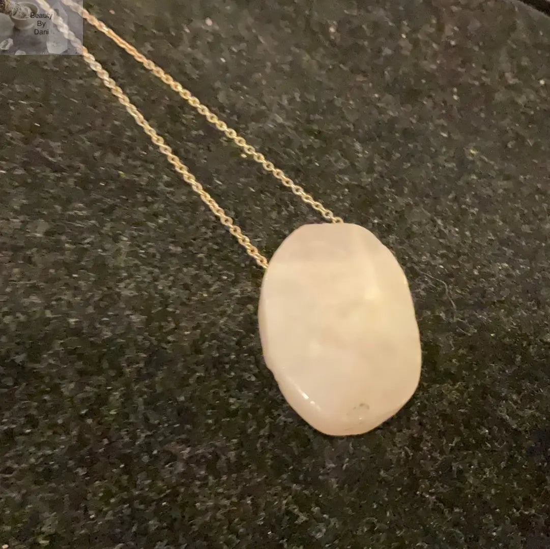 Rose Quartz Necklace - Beauty by Dani