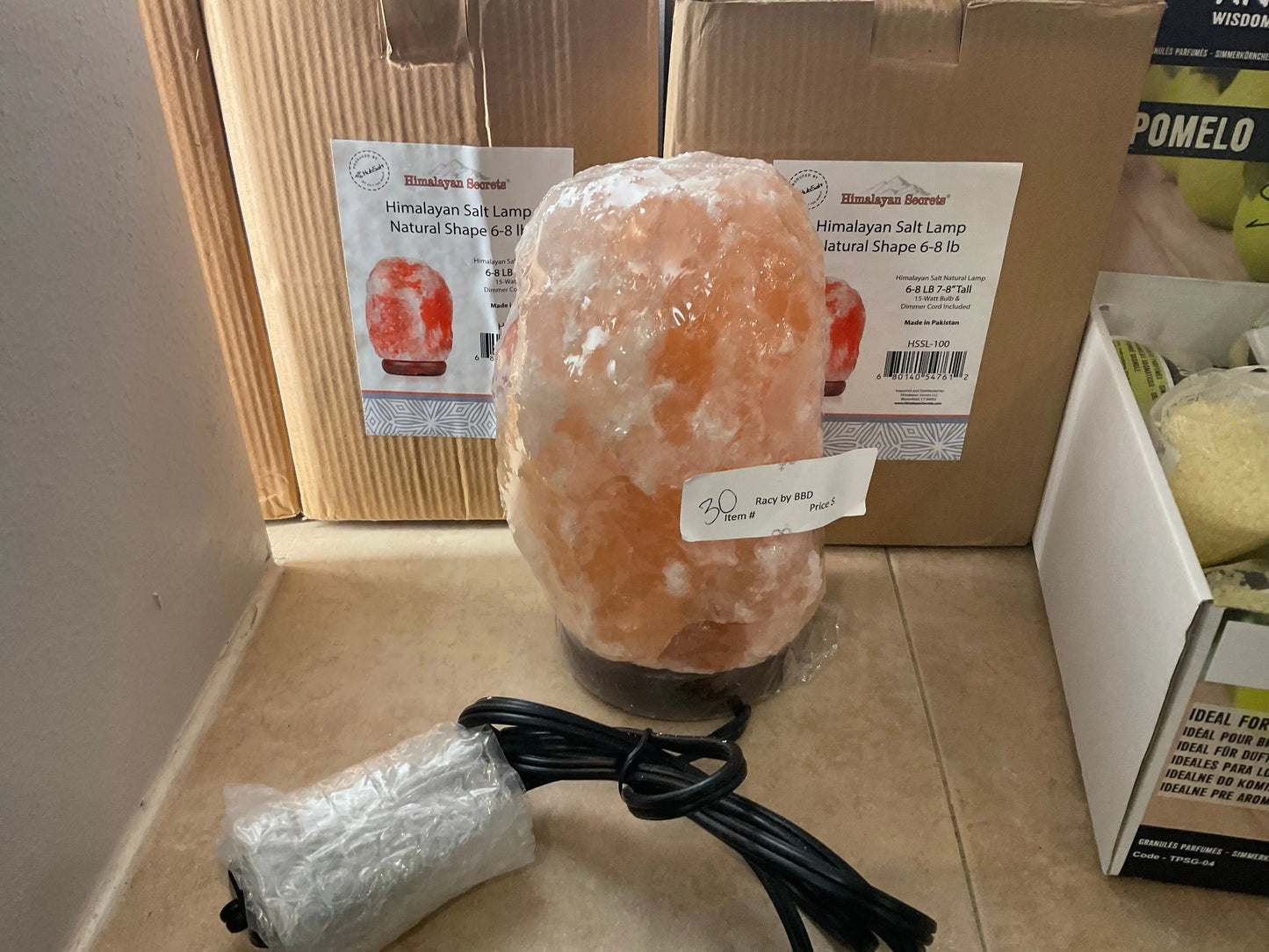 Natural PINK Himalayan Salt Lamp - 3-5 Lbs - Beauty by Dani