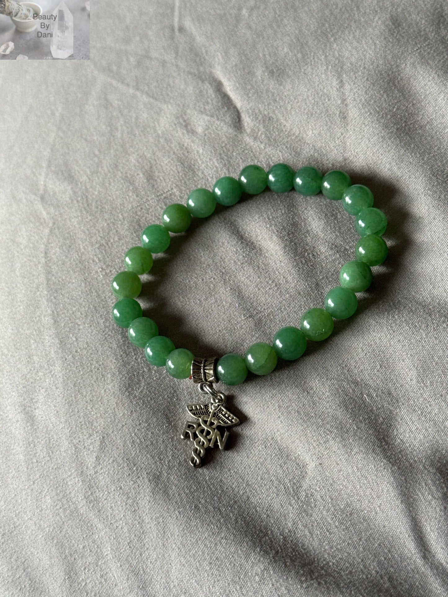 Aventurine RN Bracelet - 8mm Beads Beauty by Dani