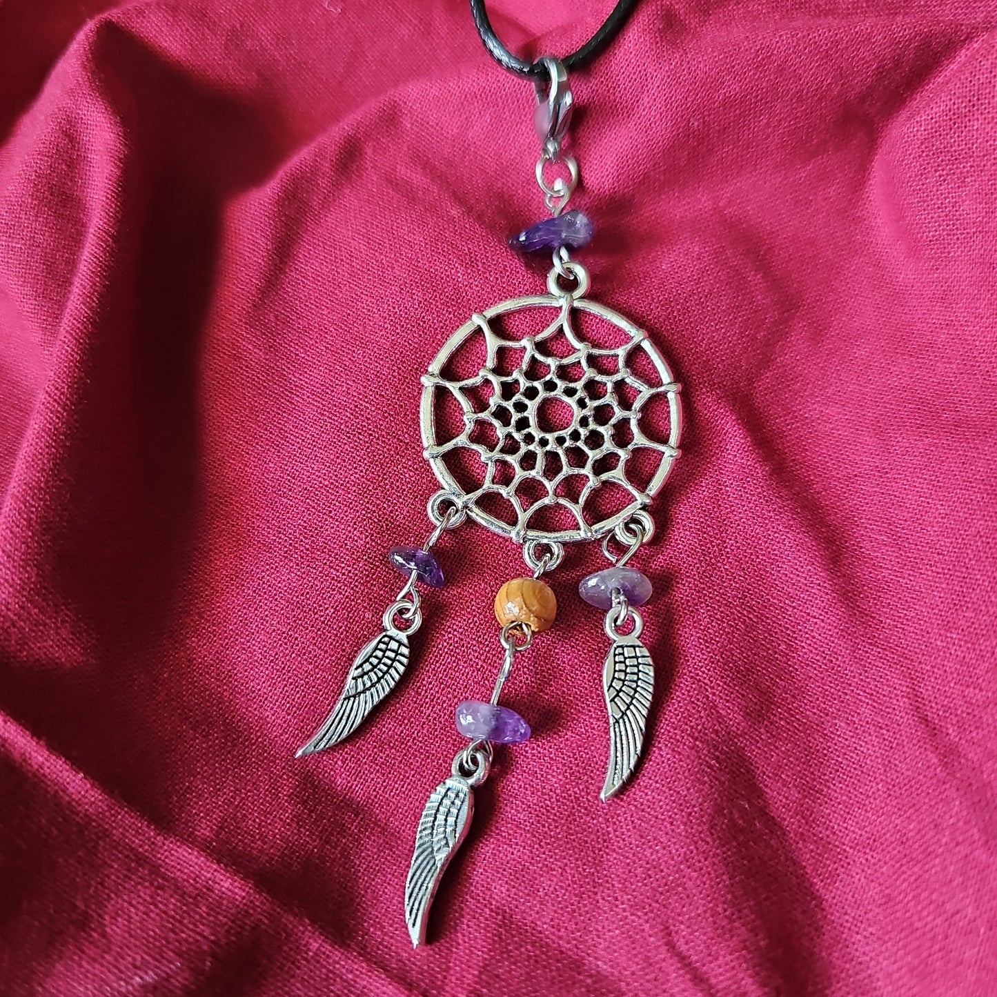 Amethyst Dreamcatcher Necklace - Beauty by Dani