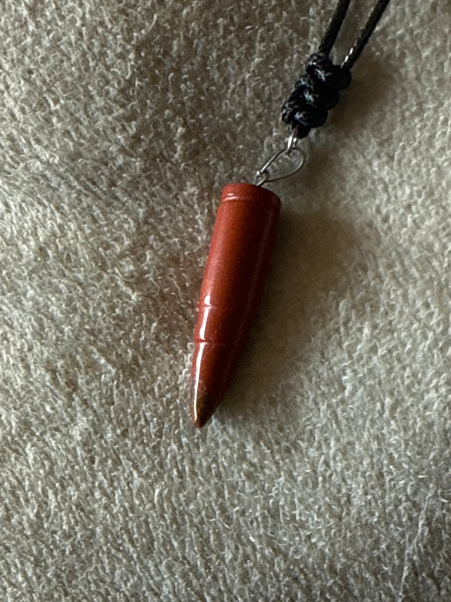 Ridged Gem Point Necklace