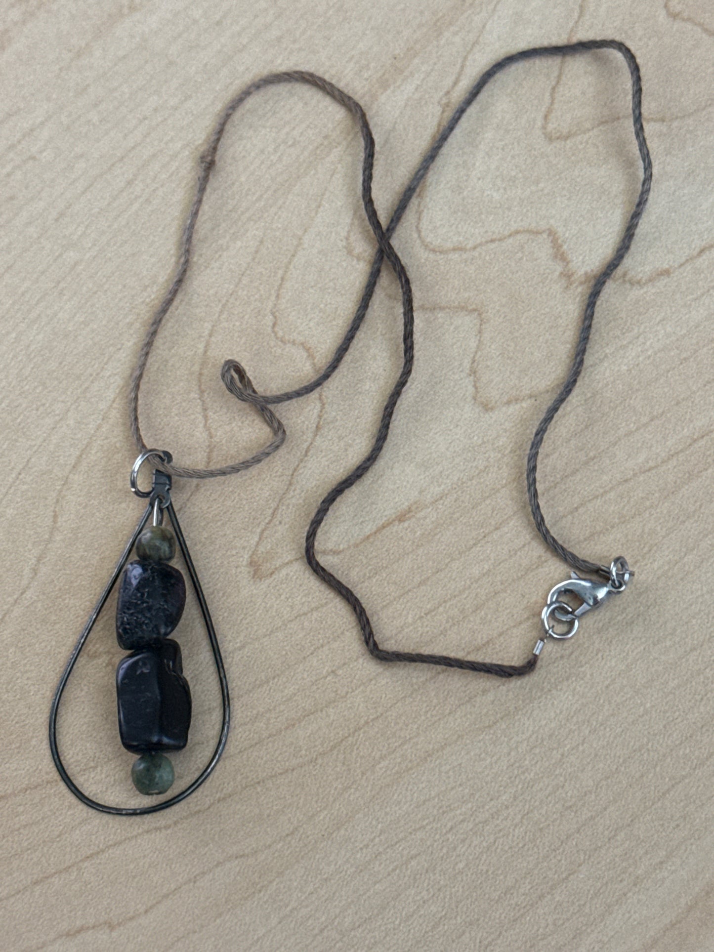 Ruby in Zoisite Necklace - Crown Chakra Gemstone Jewelry