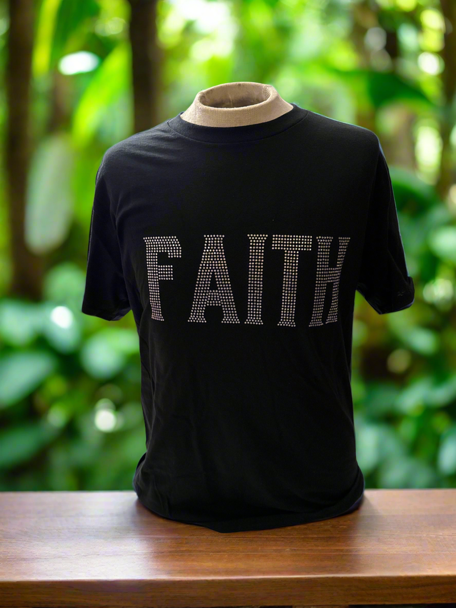 Faith Rhinestone Tshirt