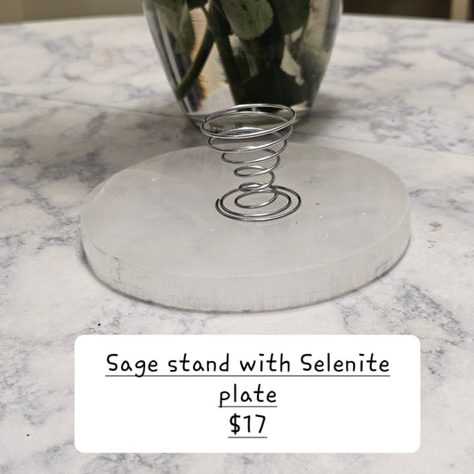 Sage stand with plate