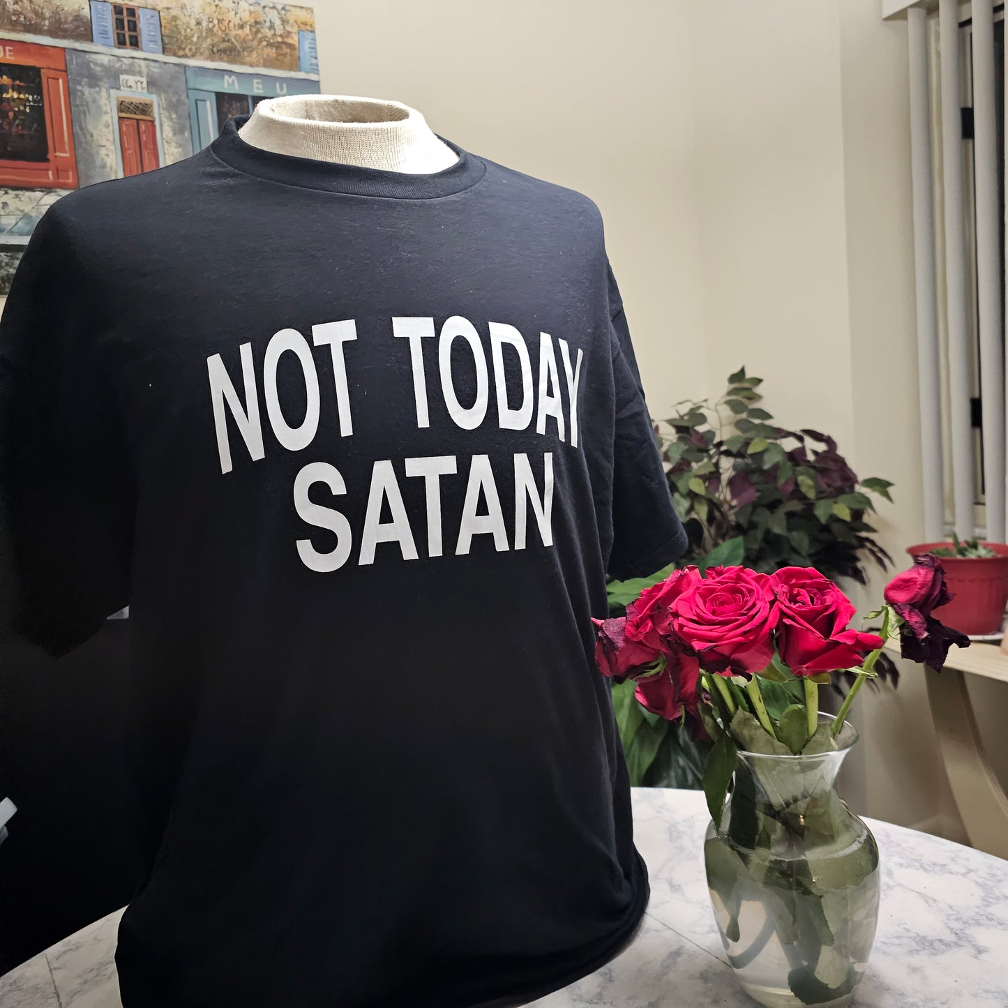 Not Today Satan tshirt - Beauty by Dani