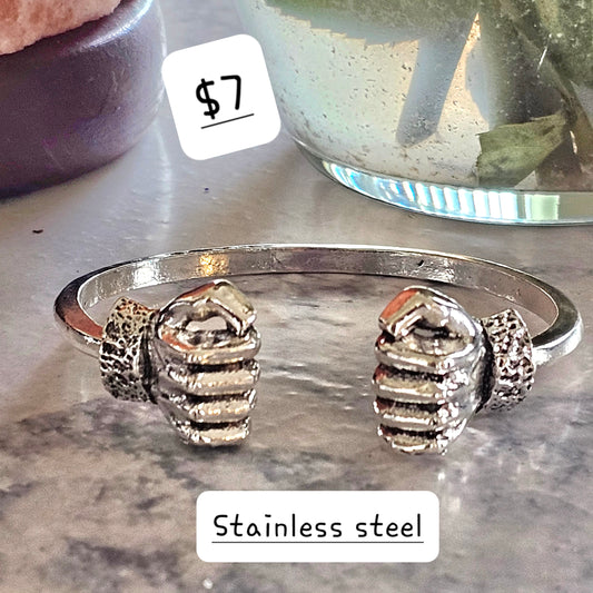 Stainless Steel Fist Bracelet