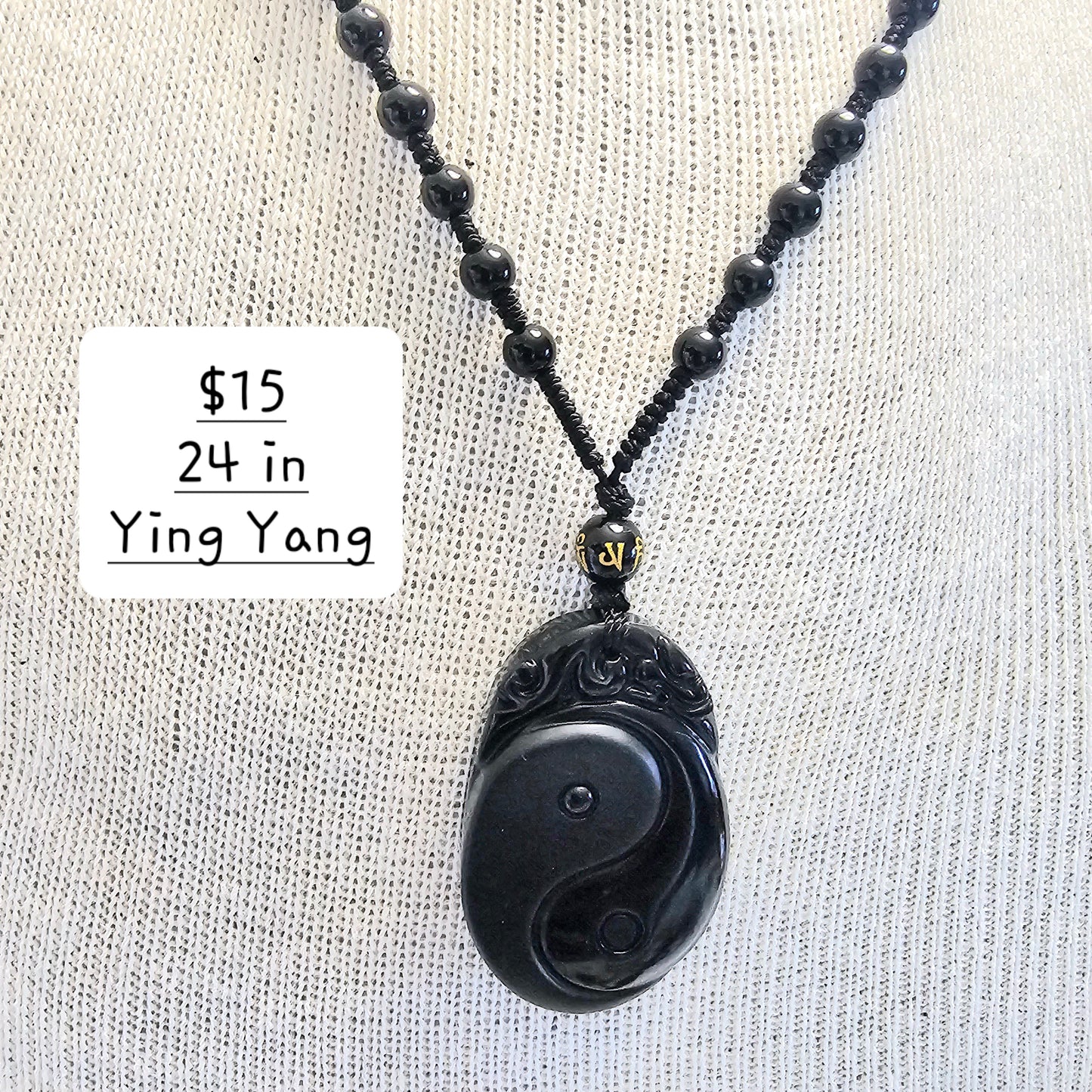 Ying yang necklace