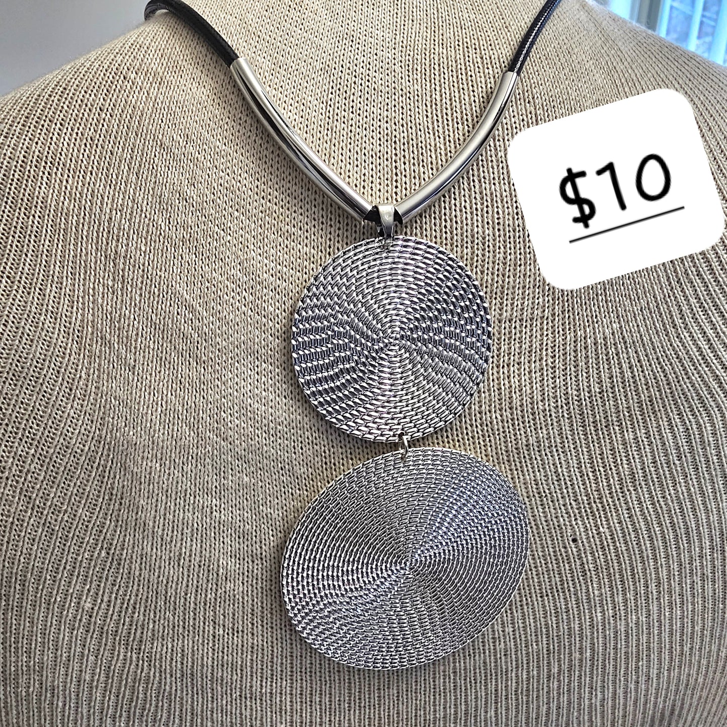 Stainless Steel Circle Necklace - Beauty by Dani