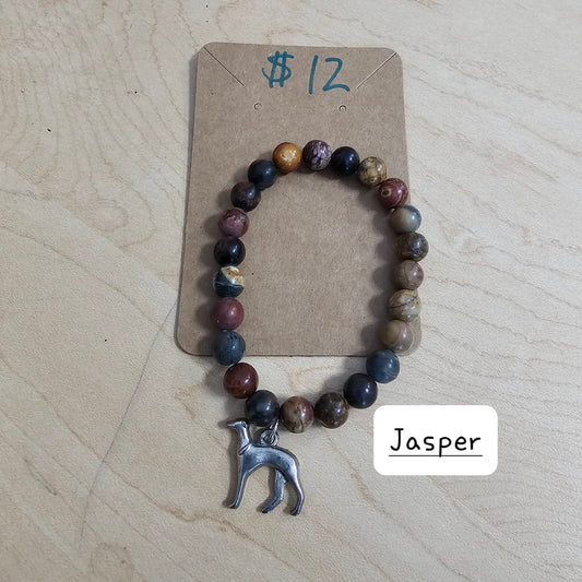 Jasper with dog bracelet