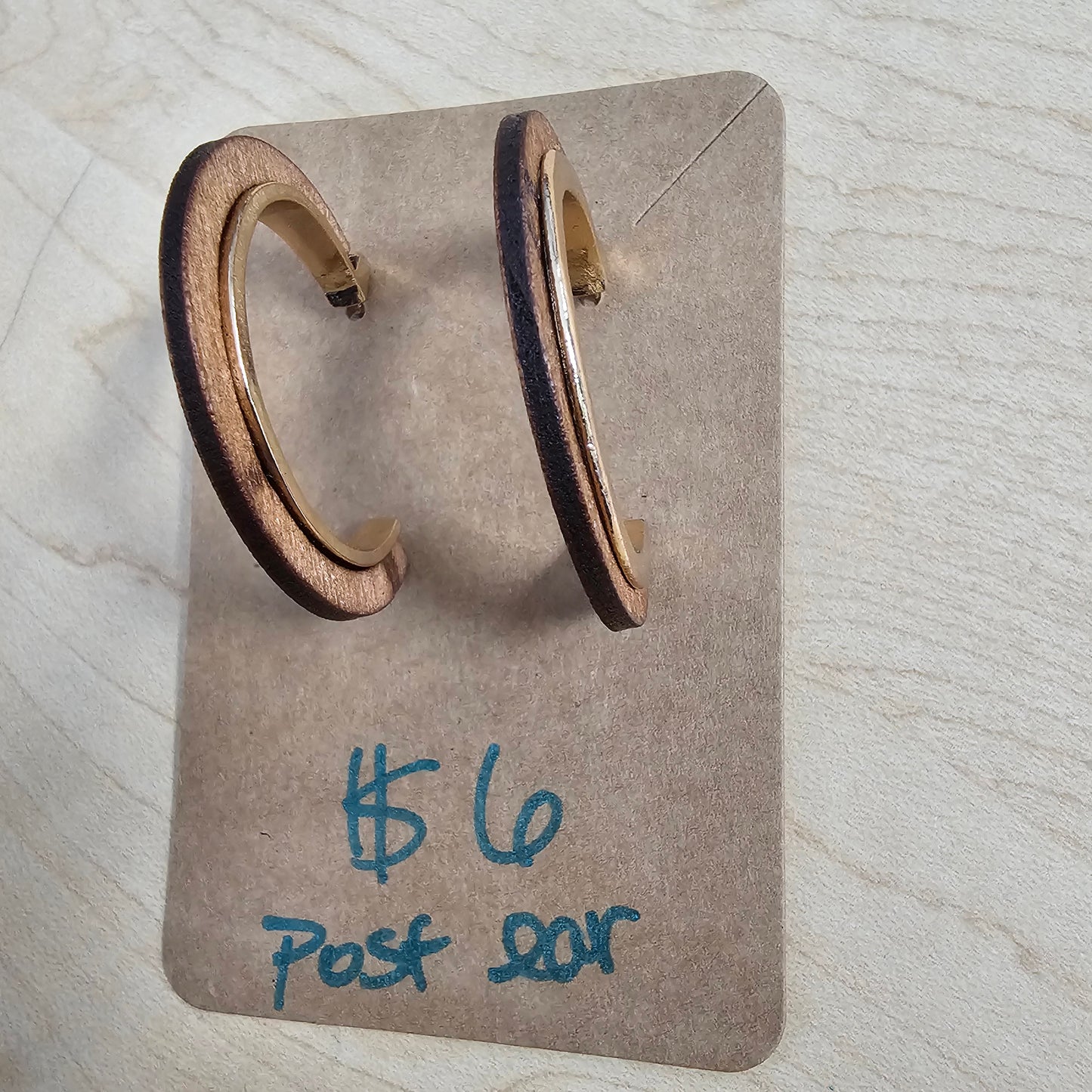 Post hoop earrings