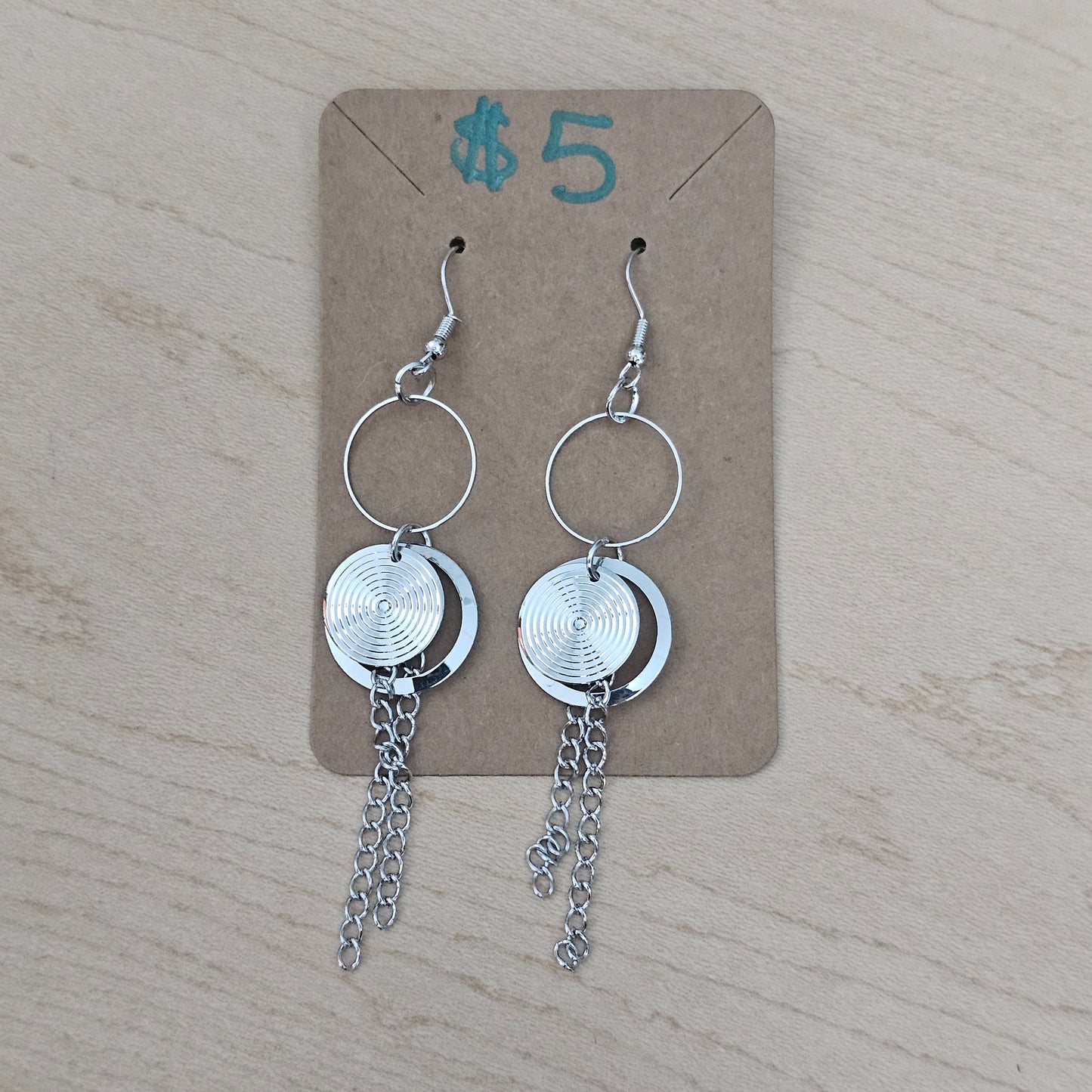 Stainless steel circles earrings