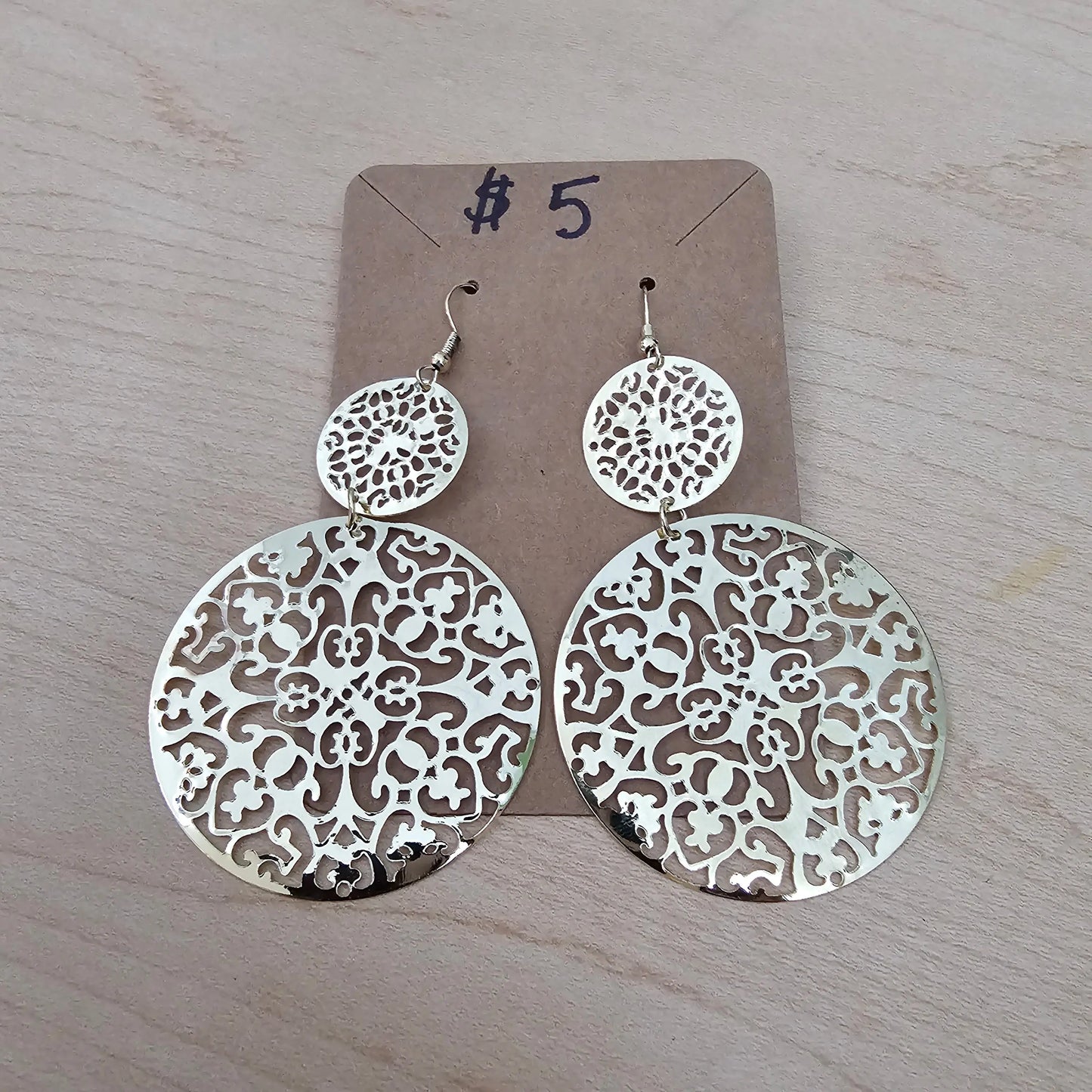 Stainless steel 2 circles earring - Beauty by Dani