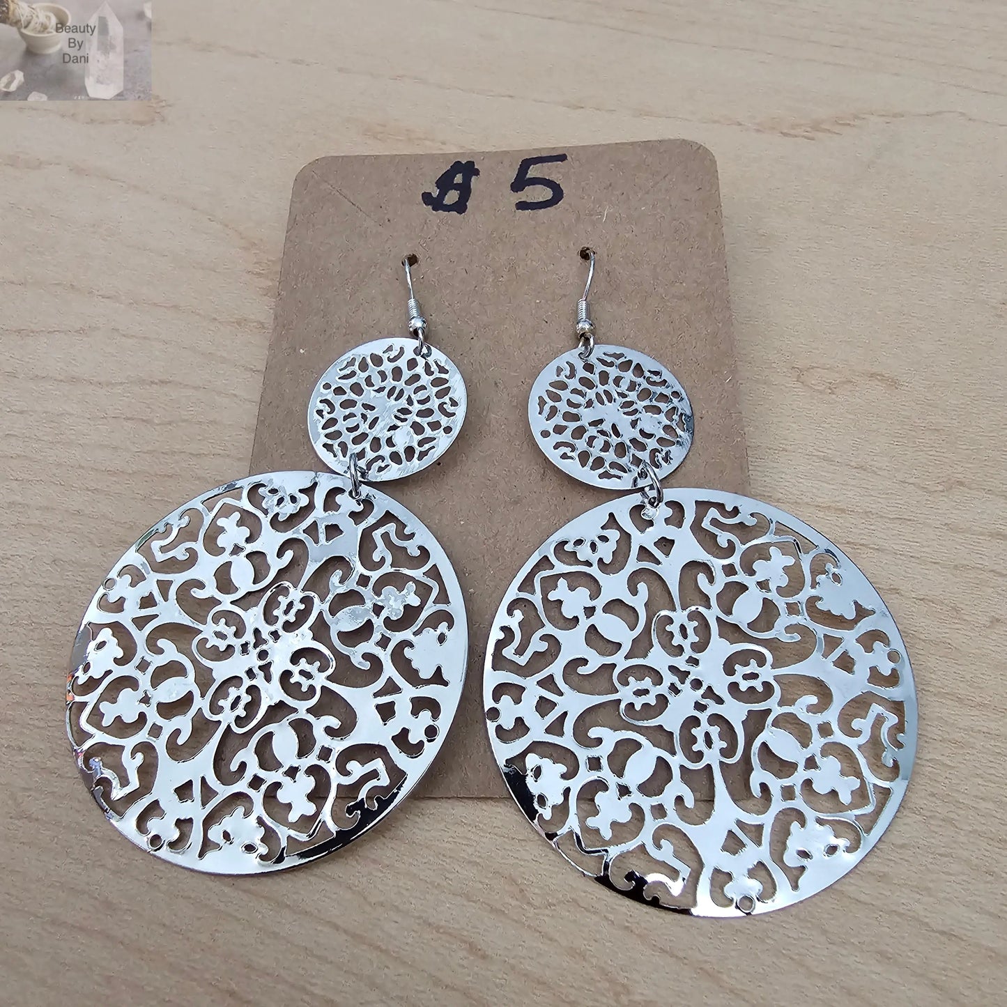 Stainless steel 2 circles earring - Beauty by Dani