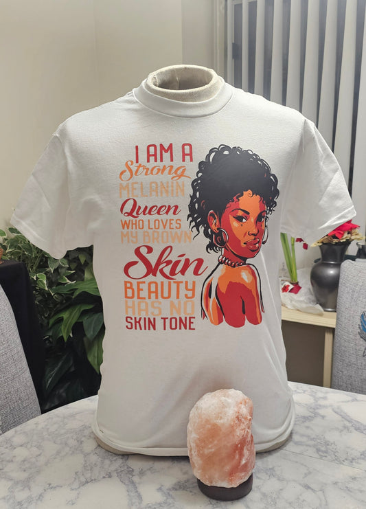 I am a strong melanin queen tshirt - Beauty by Dani