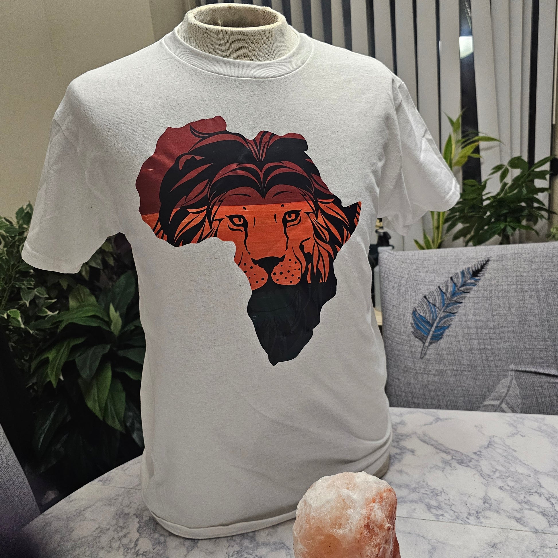 African Lion tshirt - Beauty by Dani