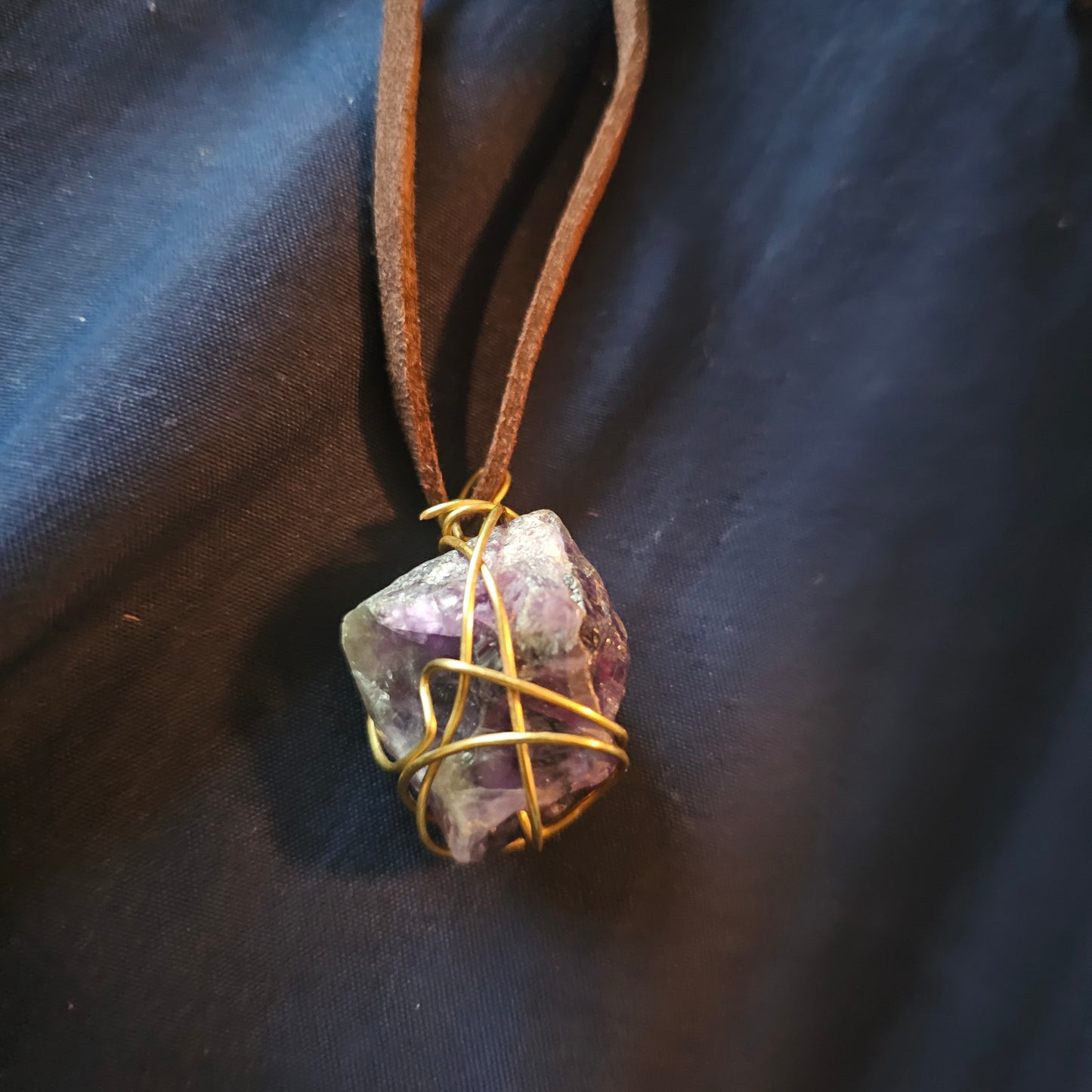 Amethyst wrapped Necklace